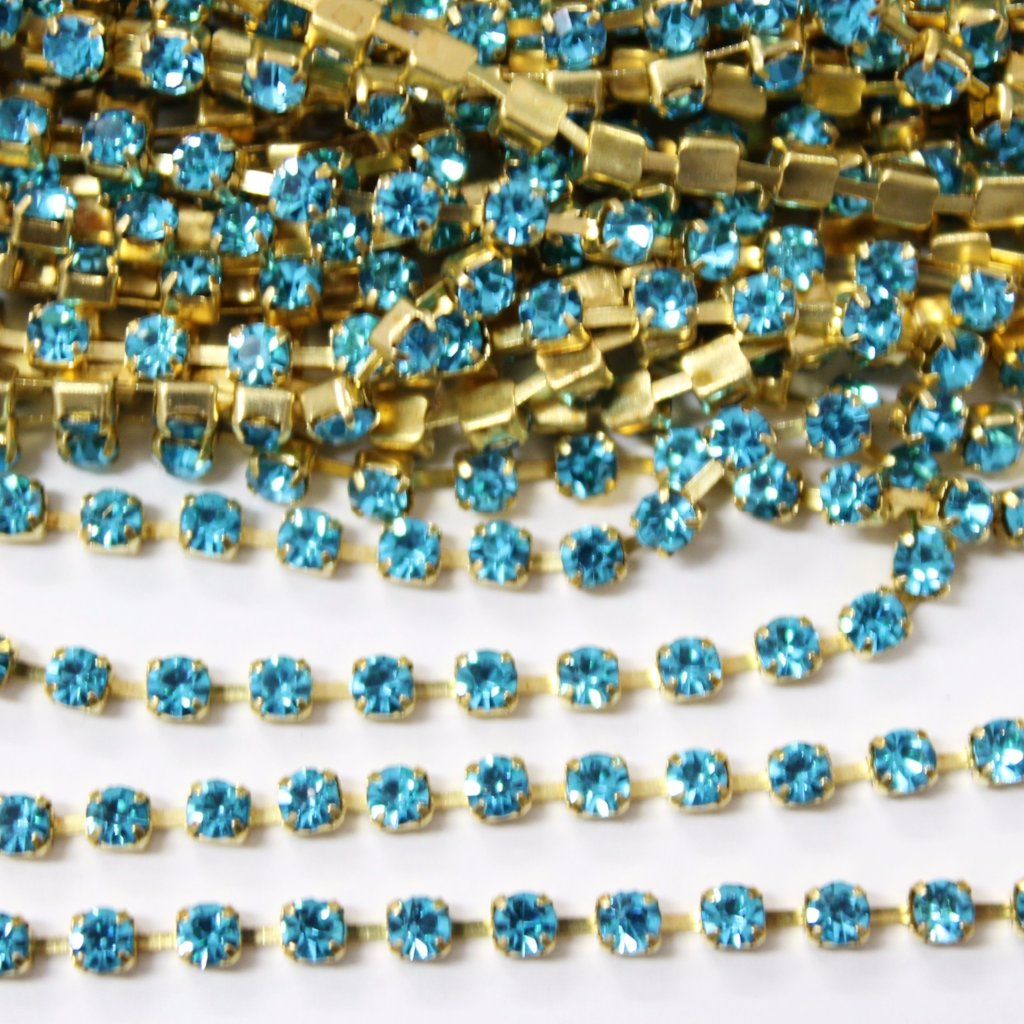 aqua bohemica rhinestone chain – Artisan Boutique