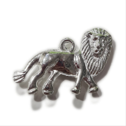 Silver Lion Charm