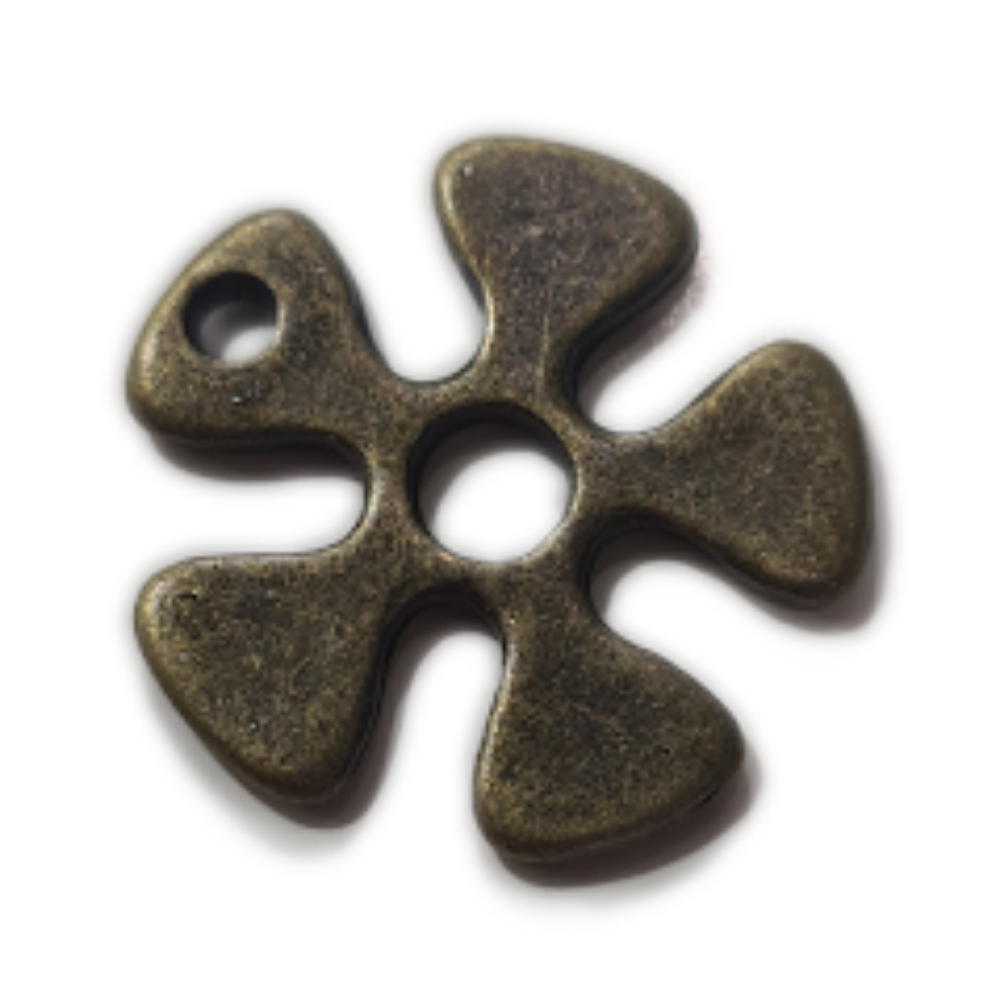 Bronze Flower Charm