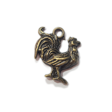 Bronze Chicken Charm