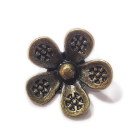 Bronze Flower Charm