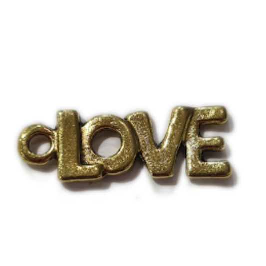 Gold LOVE Charm