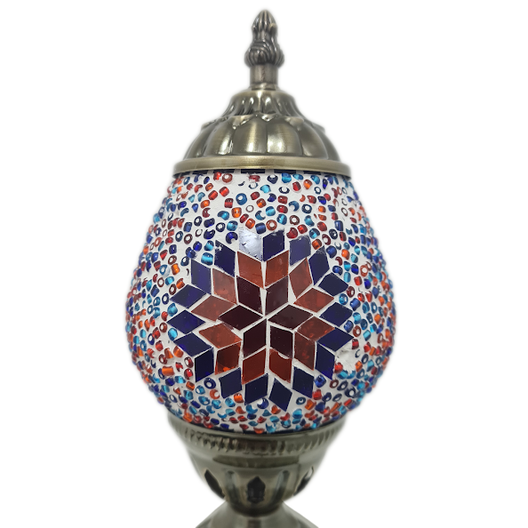 Small Turkish Oval Mosaic Table Lamp - TL1