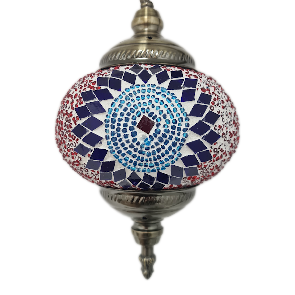 Turkish Mosaic Moon Lamp