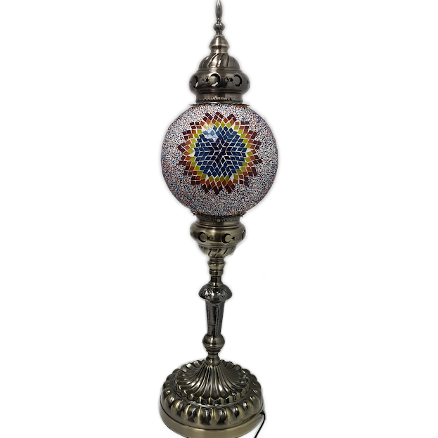 Large Globe Turkish Mosaic Lamp