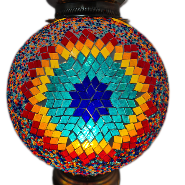 Large Globe Turkish Mosaic Lamp