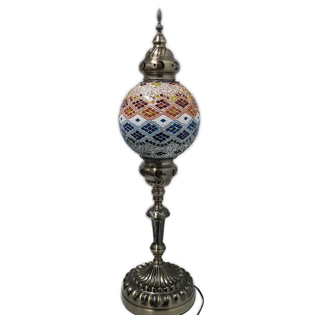 Large Globe Turkish Mosaic Lamp