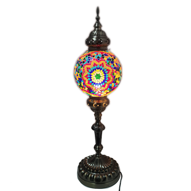 Large Globe Turkish Mosaic Lamp - TL20