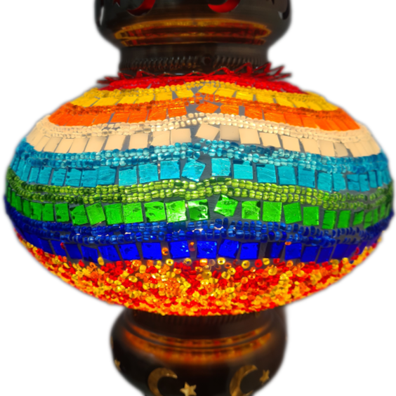 Large Globe Turkish Mosaic Lamp - TL25