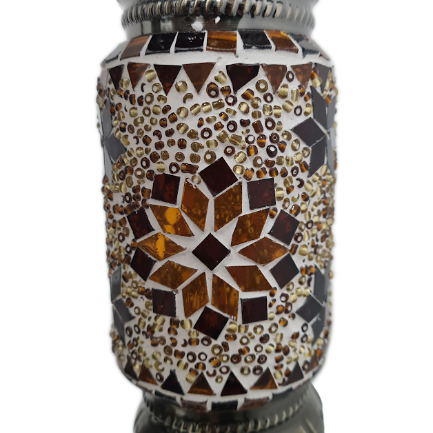 3 Globe Column Hanging Turkish Mosaic Lamp - TL32