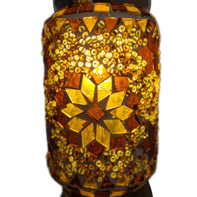 3 Globe Column Hanging Turkish Mosaic Lamp - TL32