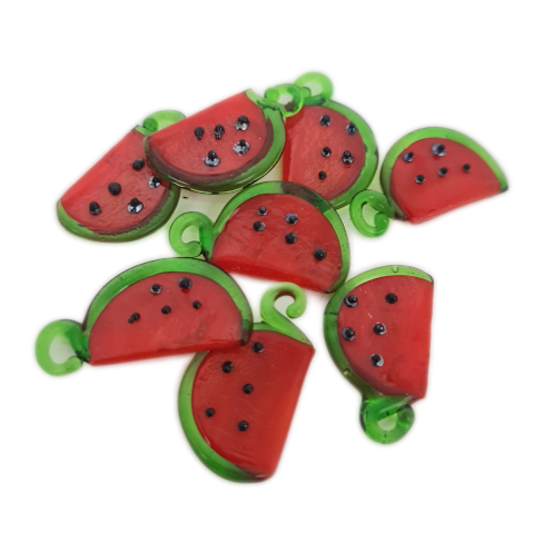 Watermelon Lampwork Glass Bead