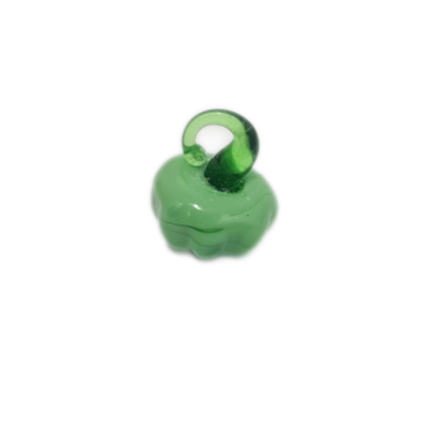 Light Green Pumpkin Lampwork Glass Bead