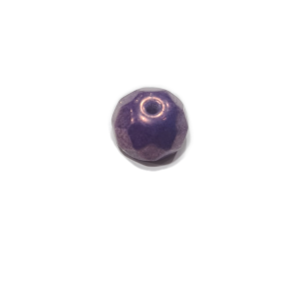 20pc Czech Purple Rondelle Beads