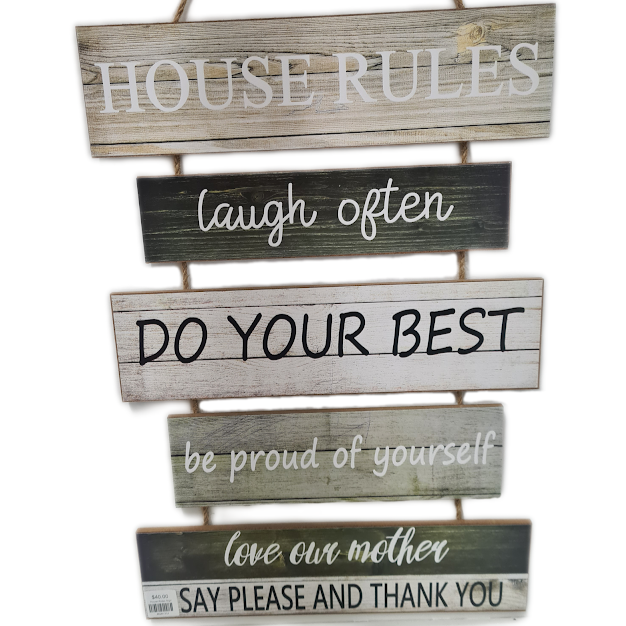 House Rules Sign