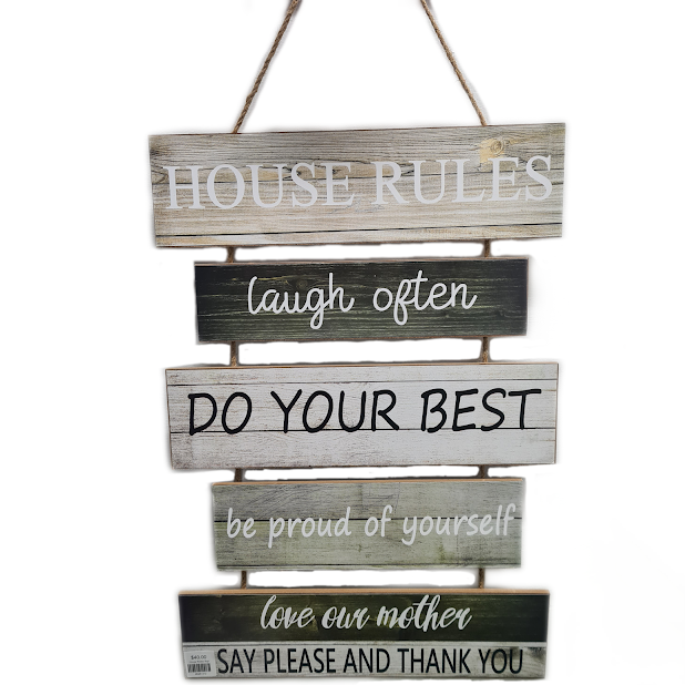 House Rules Sign