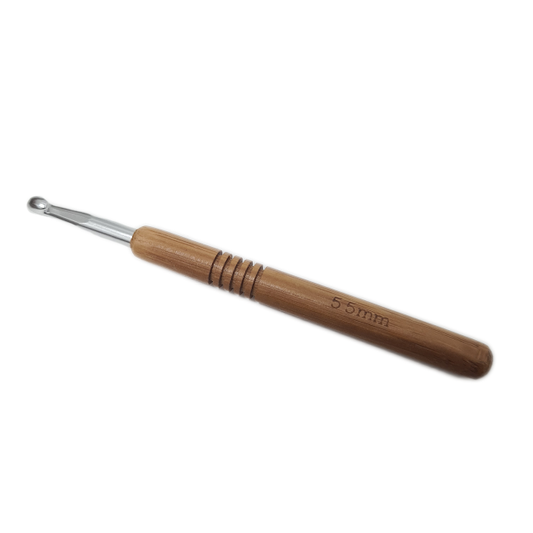 5.5mm Crochet Hook With Bamboo Handle