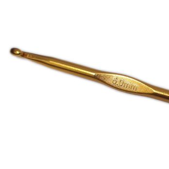 6mm Dark Gold Crochet Hook