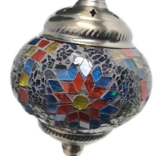 3 Globe Hanging Turkish Mosaic Lamp