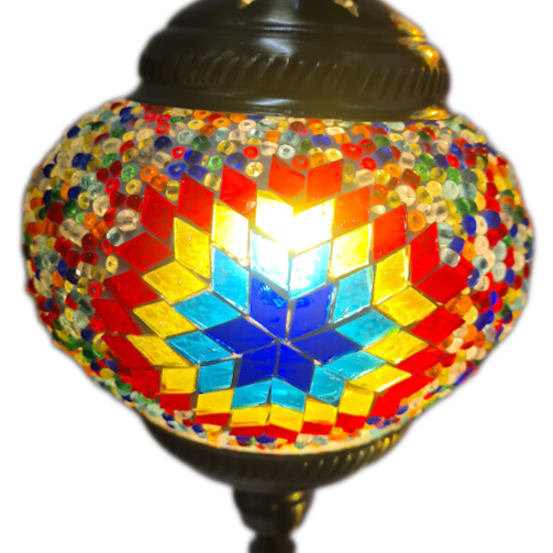 3 Globe Hanging Turkish Mosaic Lamp