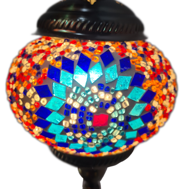 3 Globe Hanging Turkish Mosaic Lamp