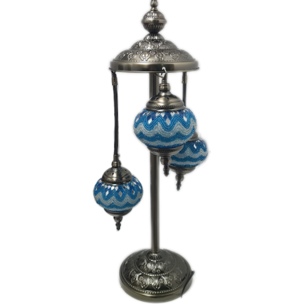 3 Globe Hanging Turkish Mosaic Lamp