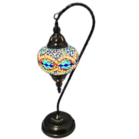 Turkish Mosaic Swan Lamp Tall TL17