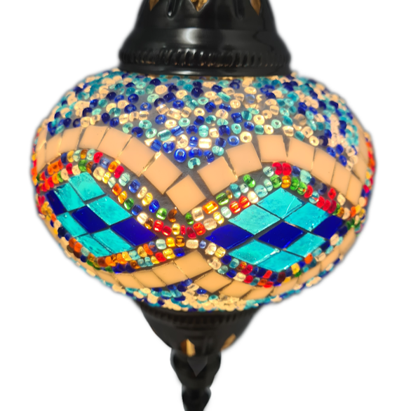 Turkish Mosaic Swan Lamp Tall TL17