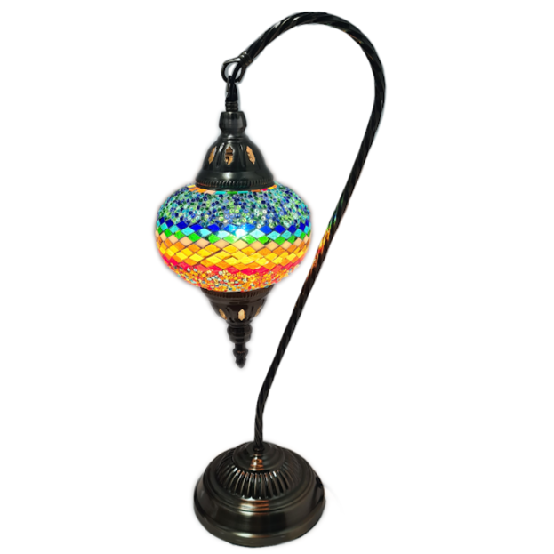 Turkish Mosaic Swan Lamp Tall TL17