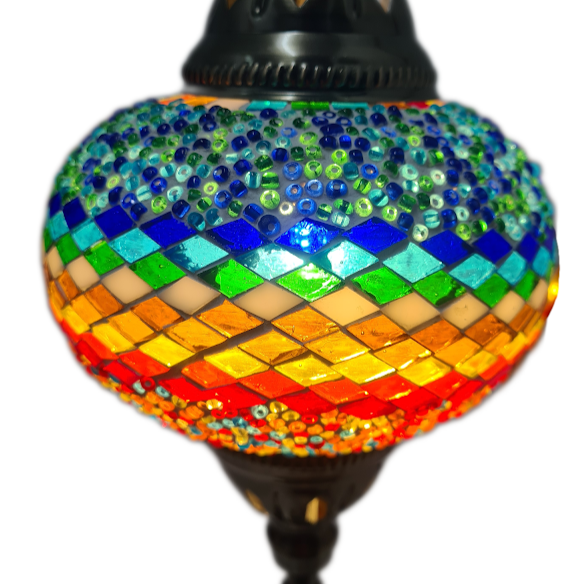 Turkish Mosaic Swan Lamp Tall TL17