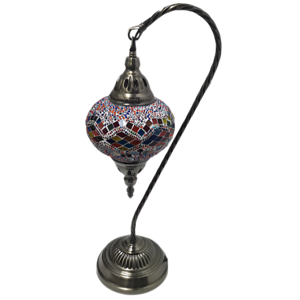 Turkish Mosaic Swan Lamp Tall TL17