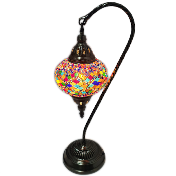 Turkish Mosaic Swan Lamp Tall TL17