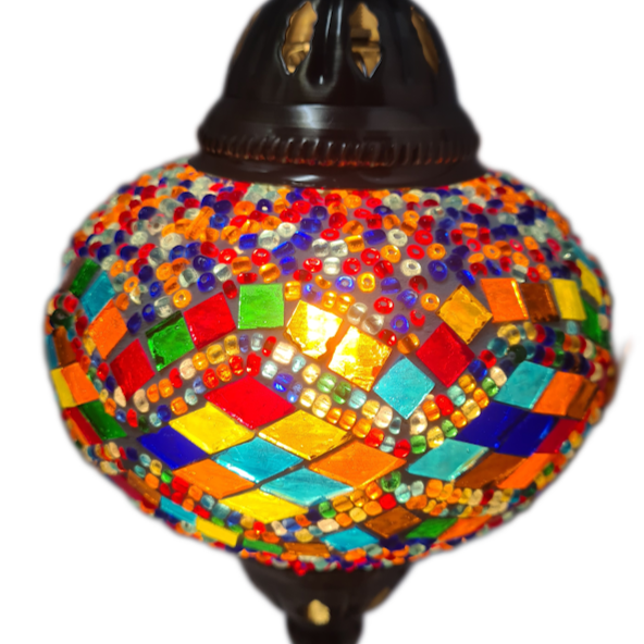 Turkish Mosaic Swan Lamp Tall TL17