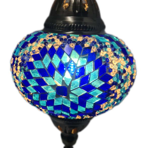 Turkish Mosaic Swan Lamp Tall TL17