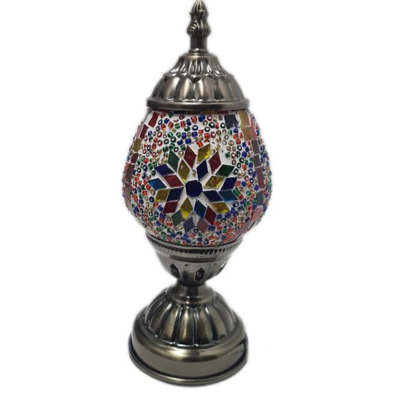 Small Turkish Oval Mosaic Table Lamp - TL1