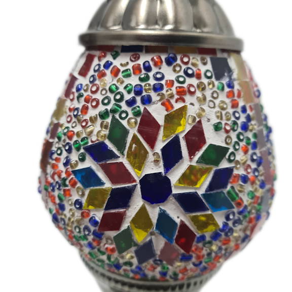 Small Turkish Oval Mosaic Table Lamp - TL1