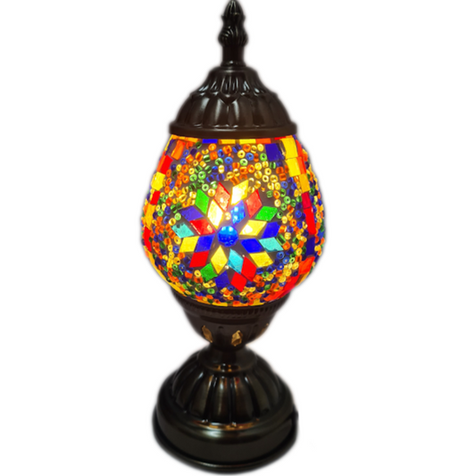 Small Turkish Oval Mosaic Table Lamp - TL1