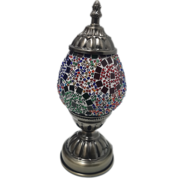 Small Turkish Oval Mosaic Table Lamp - TL1