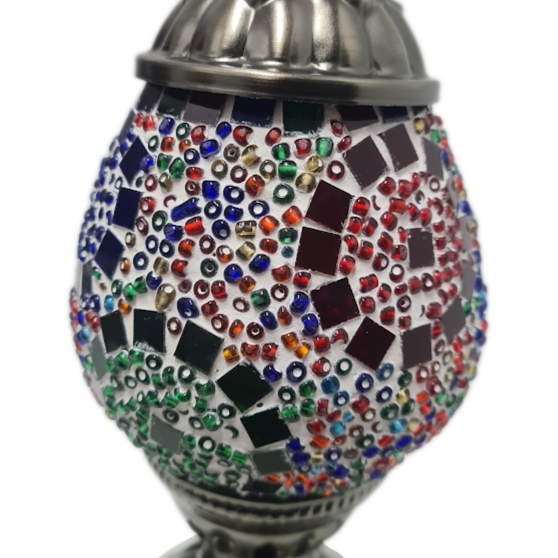 Small Turkish Oval Mosaic Table Lamp - TL1