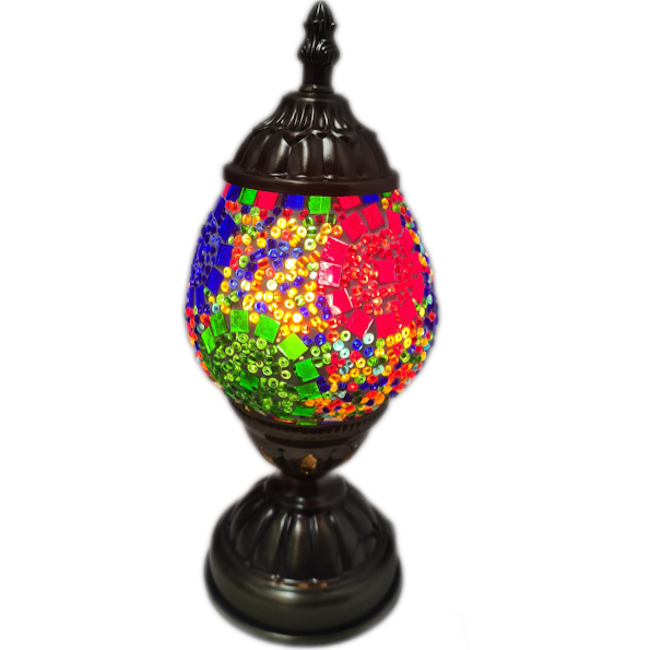 Small Turkish Oval Mosaic Table Lamp - TL1