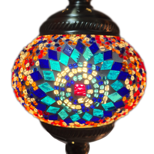 7 Globe Turkish Mosaic Lamp