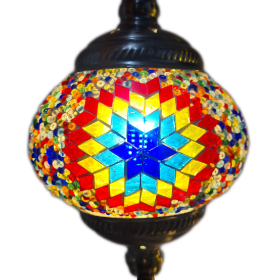 7 Globe Turkish Mosaic Lamp