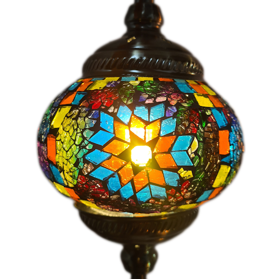 7 Globe Turkish Mosaic Lamp