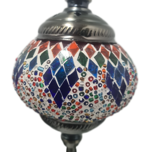 3 Globe Turkish Mosaic Lamp - TL40