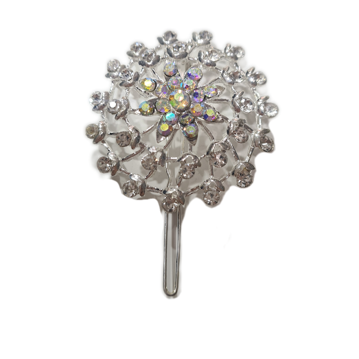 Silver Dandelion Brooch