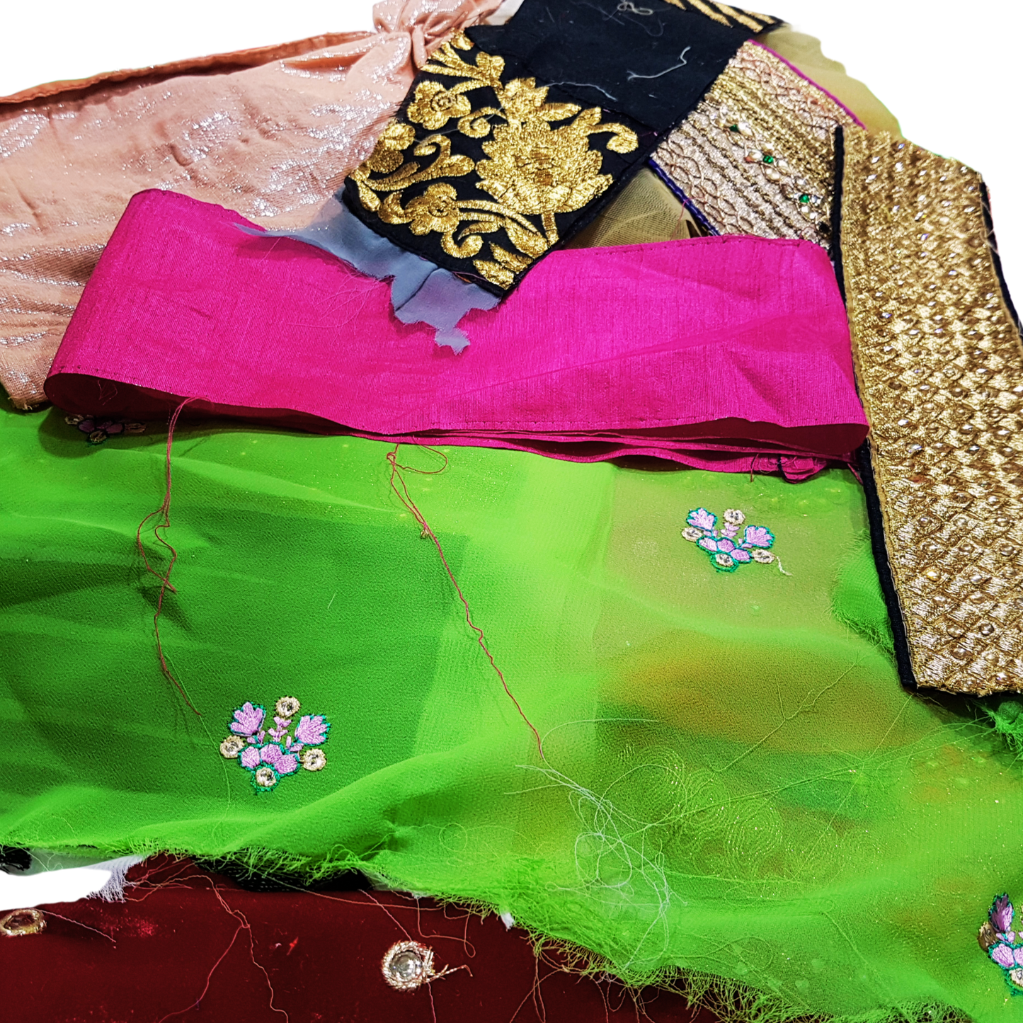 Sari Trims and Fabric Scraps