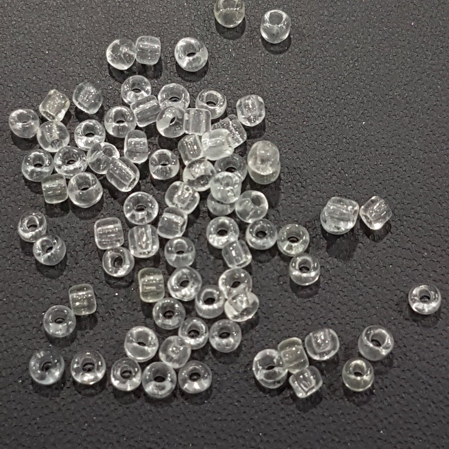 15g 2mm Transparent Glass Seed Beads