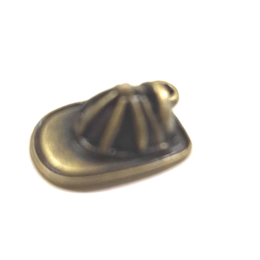 Bronze Fireman Hat Charm