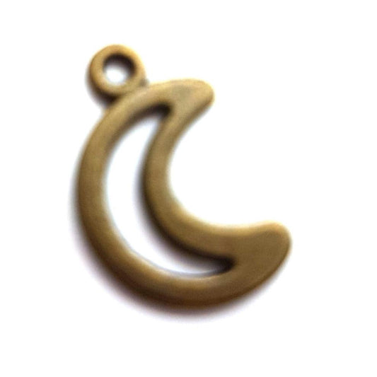 Bronze Half Moon Charm