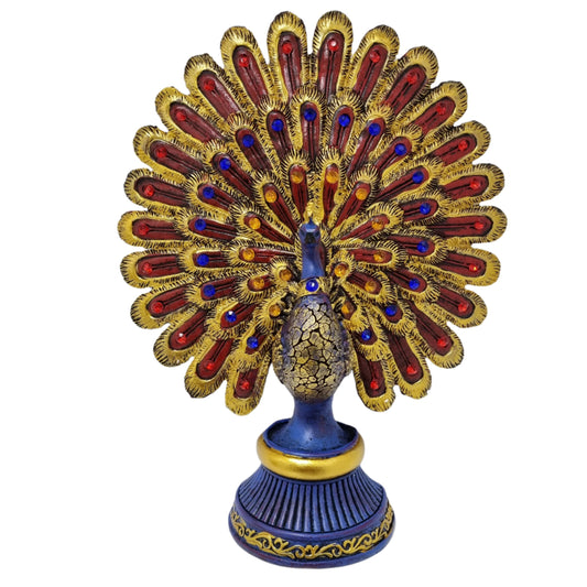 Colourful Large Peacock Statue